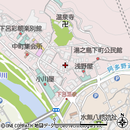 岐阜県下呂市湯之島578周辺の地図