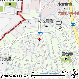 埼玉県八潮市大曽根400-3周辺の地図