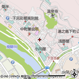 岐阜県下呂市湯之島848周辺の地図