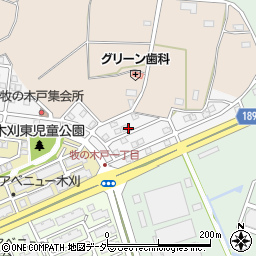 千葉県印西市牧の木戸1丁目4周辺の地図