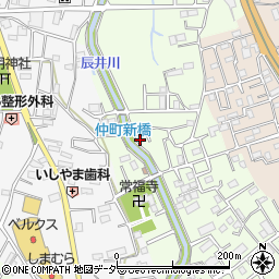 埼玉県草加市谷塚仲町周辺の地図