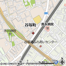 埼玉県草加市谷塚町459周辺の地図