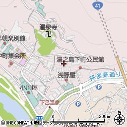 岐阜県下呂市湯之島585周辺の地図