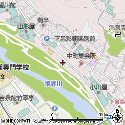 岐阜県下呂市湯之島881周辺の地図