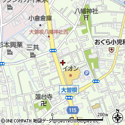 埼玉県八潮市大曽根277-1周辺の地図