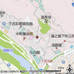 岐阜県下呂市湯之島570周辺の地図
