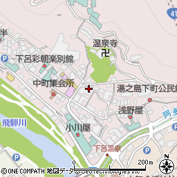 岐阜県下呂市湯之島564周辺の地図