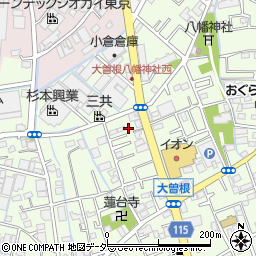 埼玉県八潮市大曽根305-2周辺の地図