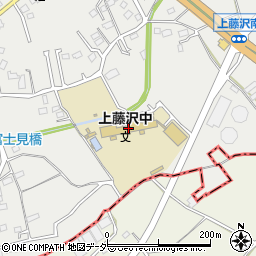 入間市立上藤沢中学校周辺の地図