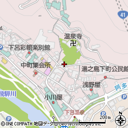 岐阜県下呂市湯之島594周辺の地図