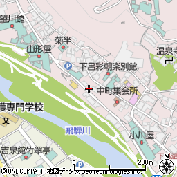 岐阜県下呂市湯之島884周辺の地図