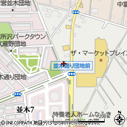 ファミリーマート所沢パークタウン店周辺の地図