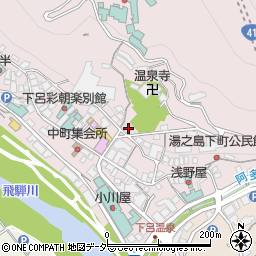 岐阜県下呂市湯之島597周辺の地図