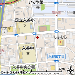 東京都足立区入谷3丁目周辺の地図