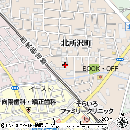 埼玉県所沢市北所沢町2249-9周辺の地図