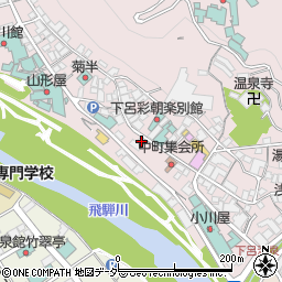 岐阜県下呂市湯之島882周辺の地図