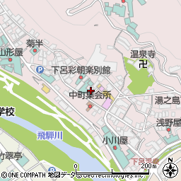 岐阜県下呂市湯之島545周辺の地図
