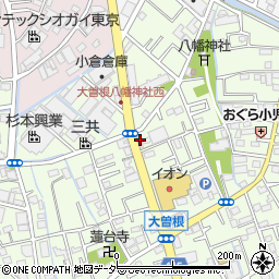 埼玉県八潮市大曽根278周辺の地図