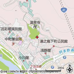 岐阜県下呂市湯之島589周辺の地図