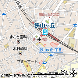 所沢警察署狭山ケ丘駅前交番周辺の地図