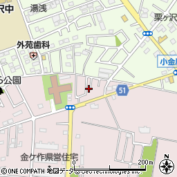 千葉県松戸市金ケ作239-28周辺の地図