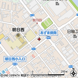 埼玉縣信用金庫川口朝日支店周辺の地図
