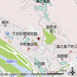 岐阜県下呂市湯之島606周辺の地図