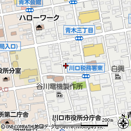 パークジャパン川口青木第１駐車場周辺の地図