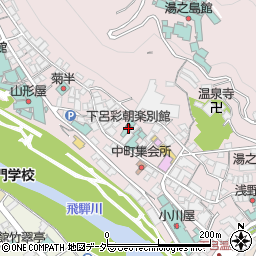 岐阜県下呂市湯之島535周辺の地図