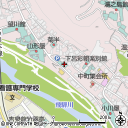 岐阜県下呂市湯之島898周辺の地図