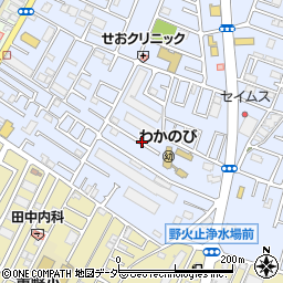埼玉県新座市東1丁目周辺の地図