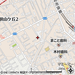 埼玉県所沢市狭山ケ丘周辺の地図