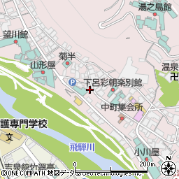 岐阜県下呂市湯之島901周辺の地図