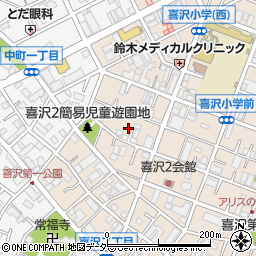 喜沢コーポ周辺の地図
