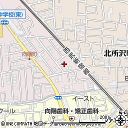 埼玉県所沢市向陽町2087-90周辺の地図