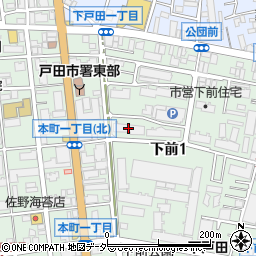 戸田団地１号棟周辺の地図