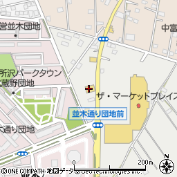 華屋与兵衛 所沢北原店周辺の地図