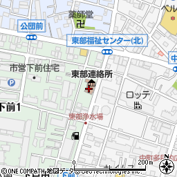 戸田市下戸田公民館体育室周辺の地図