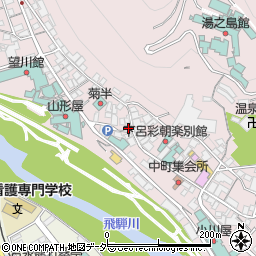 岐阜県下呂市湯之島907周辺の地図