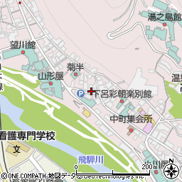岐阜県下呂市湯之島915周辺の地図