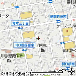 大栄パーク川口青木３丁目駐車場周辺の地図