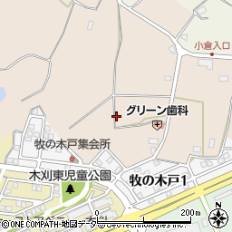 千葉県印西市小倉周辺の地図