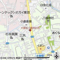 大曽根八幡神社西周辺の地図