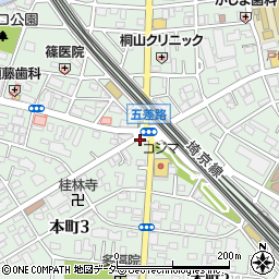 梅田自転車店周辺の地図