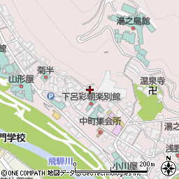 岐阜県下呂市湯之島508周辺の地図