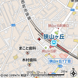 ビッグ・エー所沢狭山ヶ丘店周辺の地図