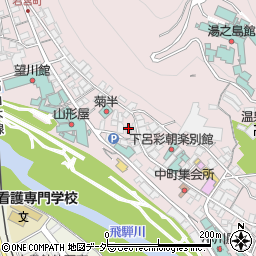 岐阜県下呂市湯之島913周辺の地図