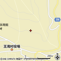 長野県木曽郡王滝村上島周辺の地図