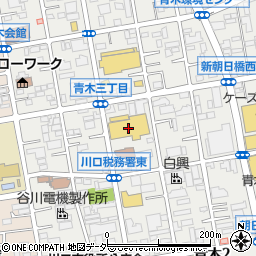 コジマ×ビックカメラ川口店周辺の地図