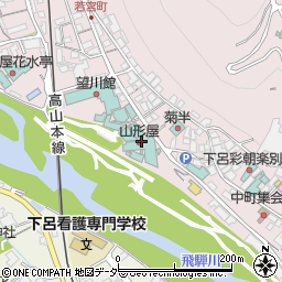 下呂温泉　山形屋周辺の地図